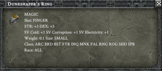 DUNESHAPER'S RING item card